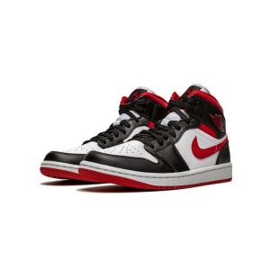 Jordan 1 Mid Gym Red Black White