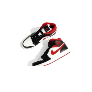 Jordan 1 Mid Gym Red Black White